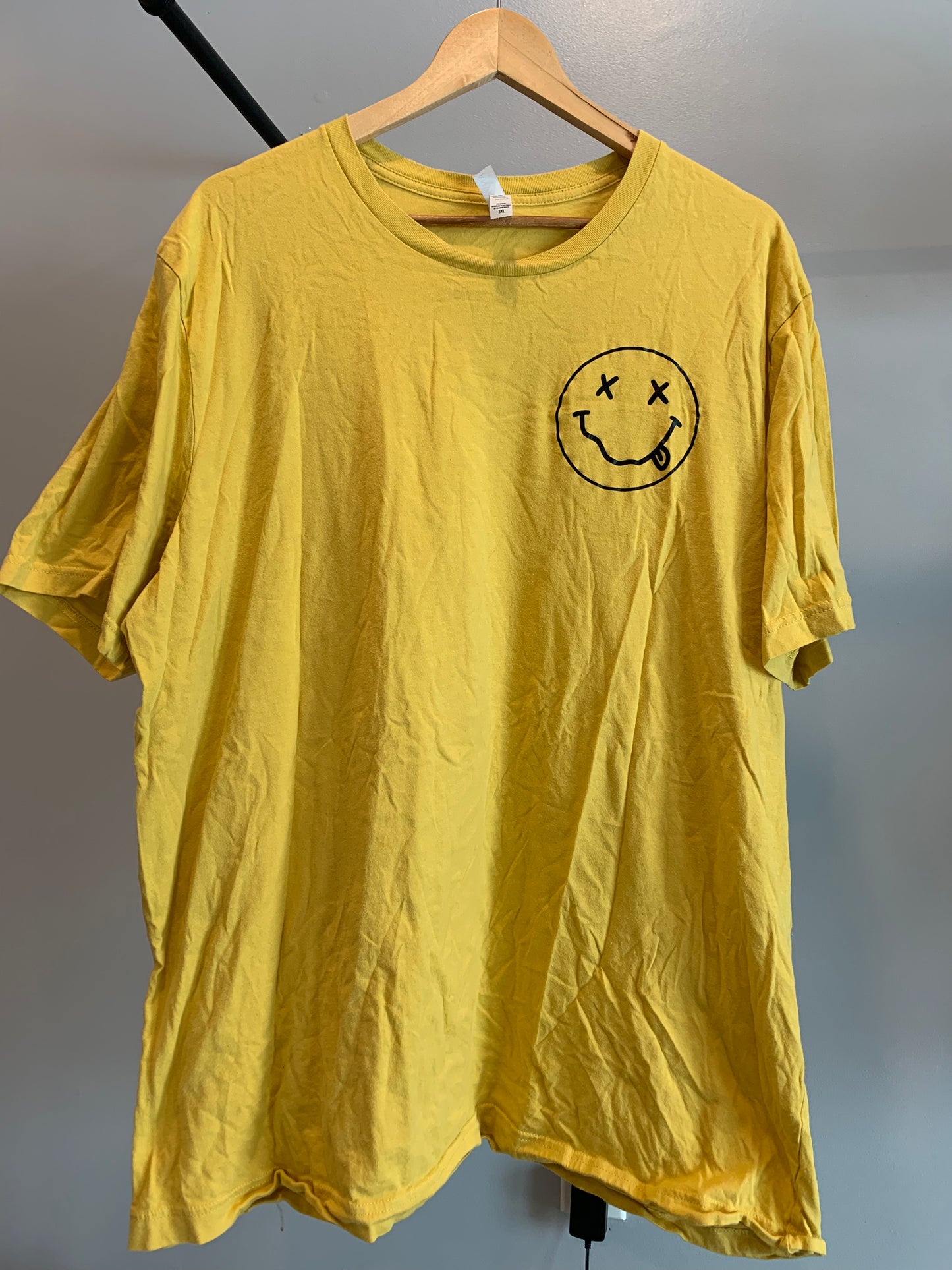 Yellow Pocket Smiley Tee