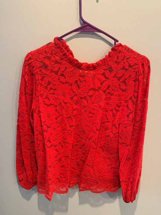 Red Lace Long Sleeve