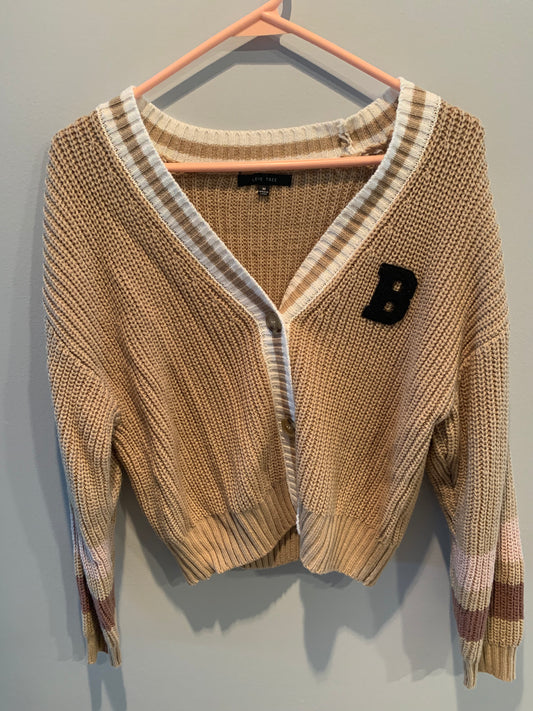 B Tan Button Up