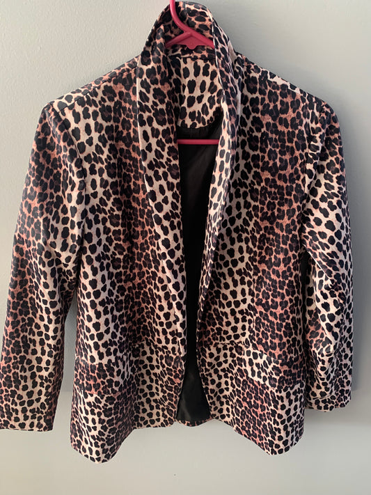 Leopard Blazer