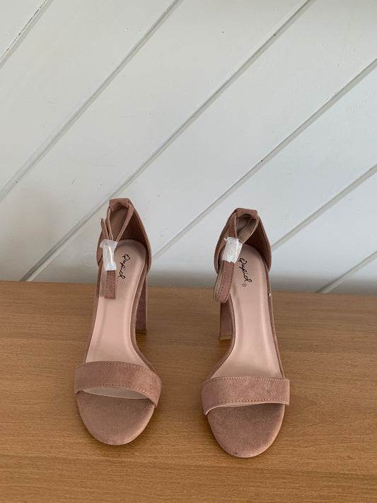 Pink Velvet Heels