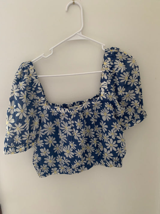 Blue Flower Top