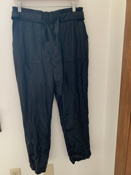 Leather Tie Pants