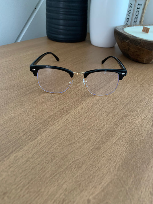 Top Black Frame Kid's Blue Light Glasses