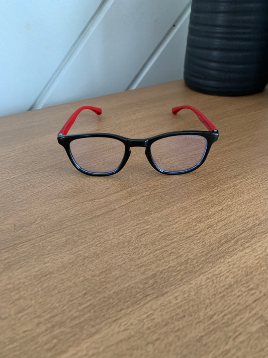 Red and Black Blue Light Glasses kids