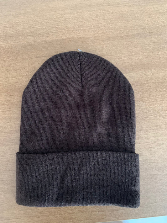 Brown Basic Beanie