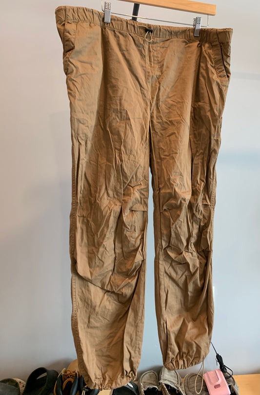 Tan Parachute Pants