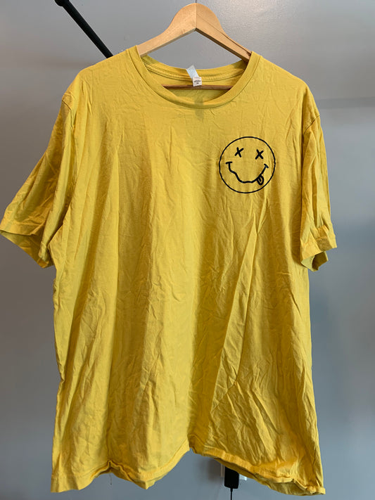 Yellow Pocket Smiley Tee