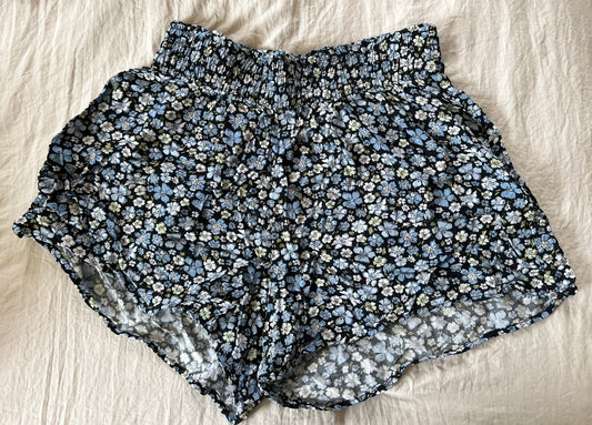 Floral Blue Shorts
