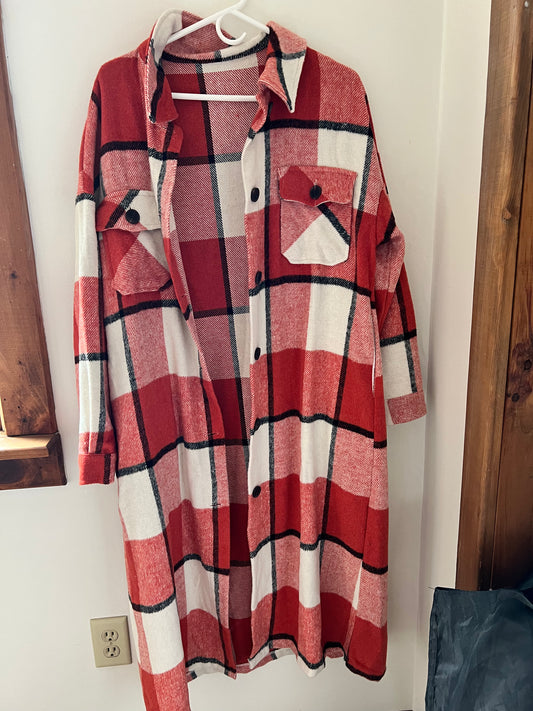Orange Long Flannel