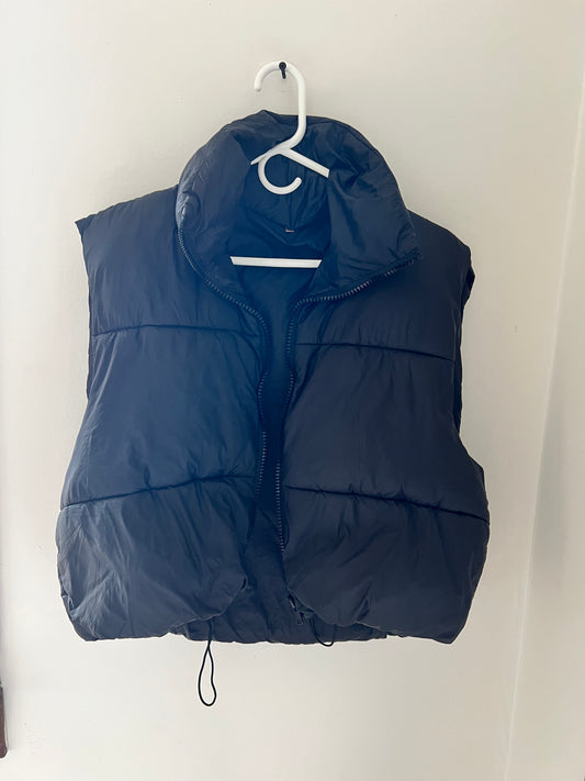 Black Puff Vest